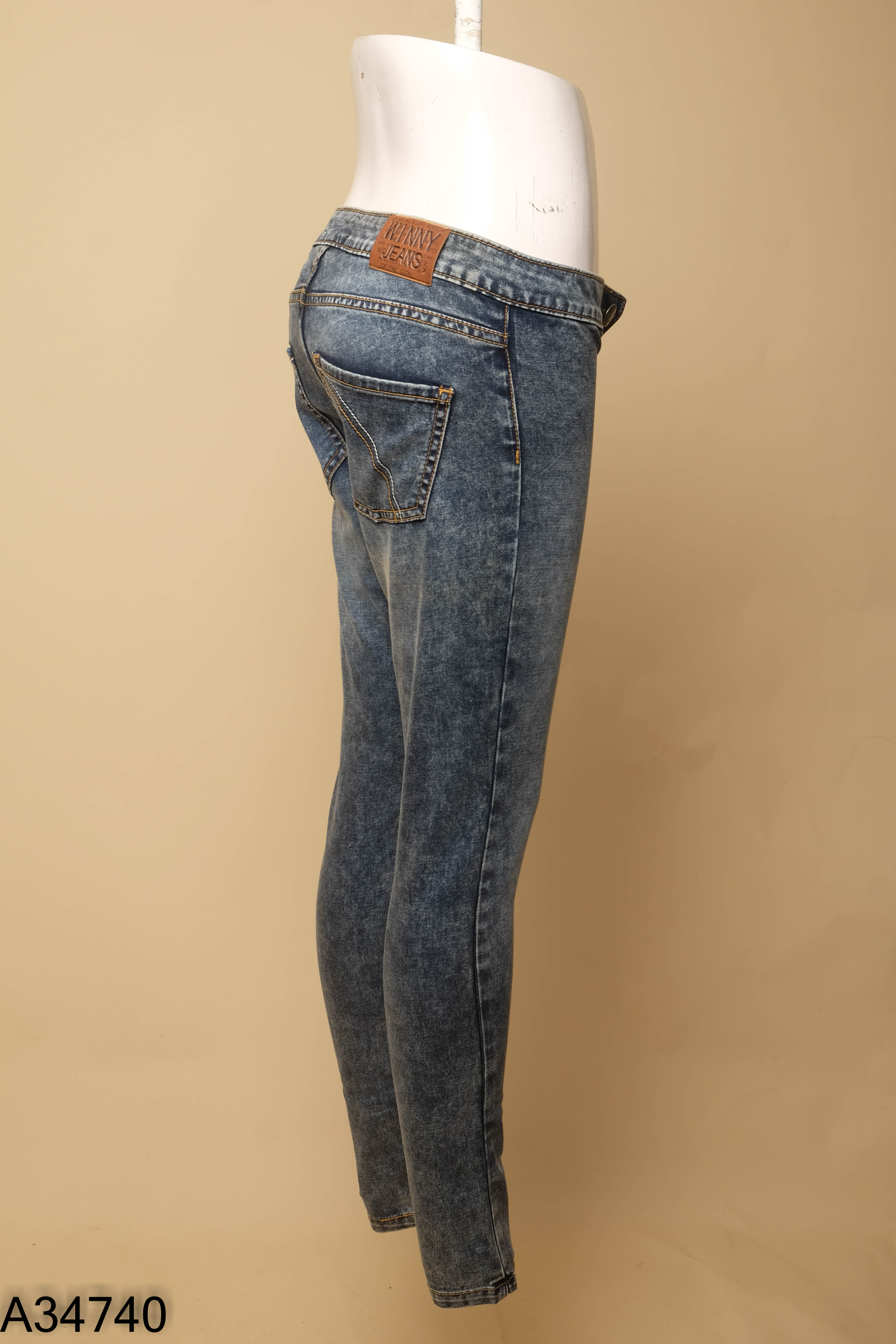 NEWTAG Quần jeans xanh xám WINNY
