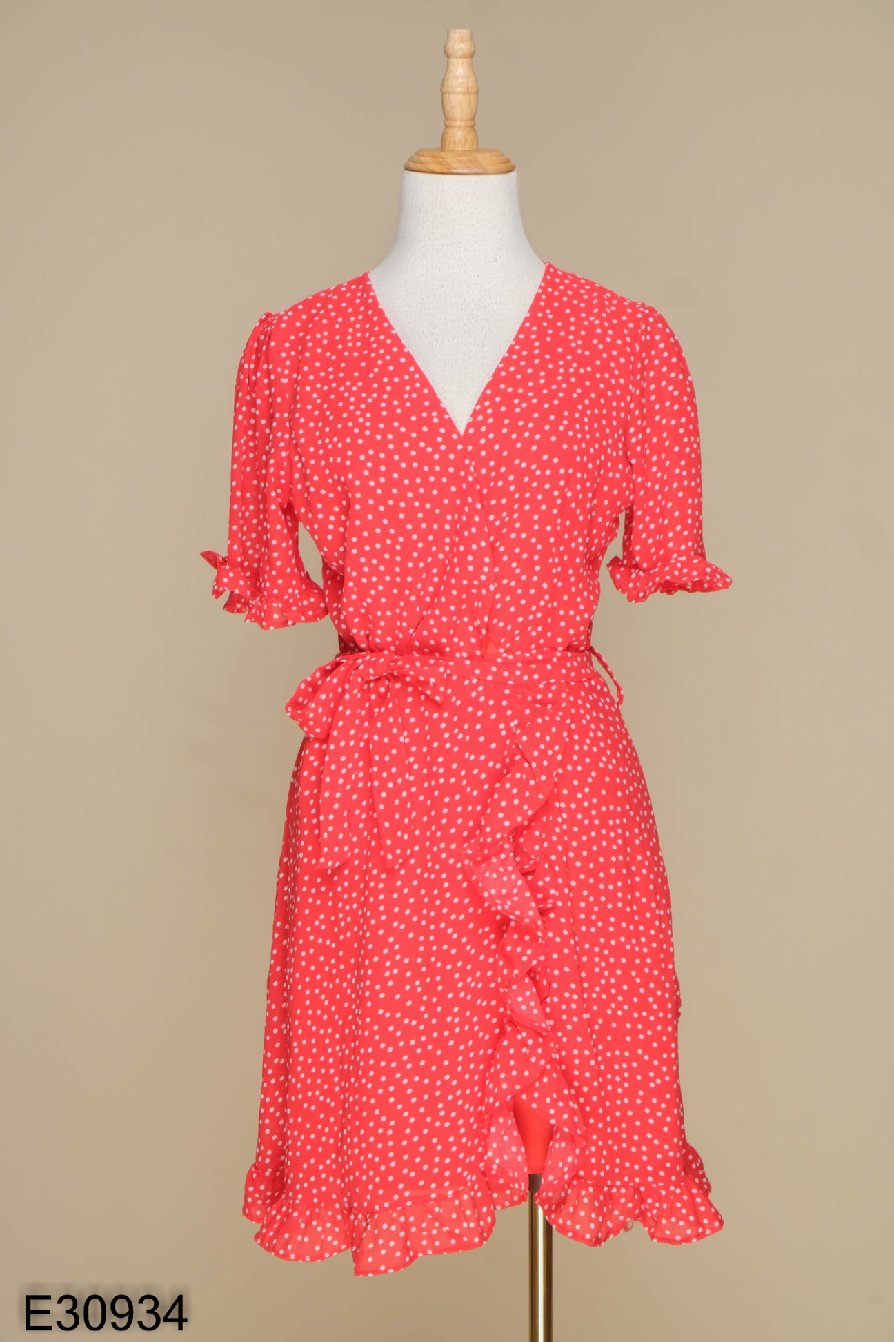 Mua váy chấm bi duyên dáng thanh lịch - Đỏ,M tại Ifashion0110 | Tiki