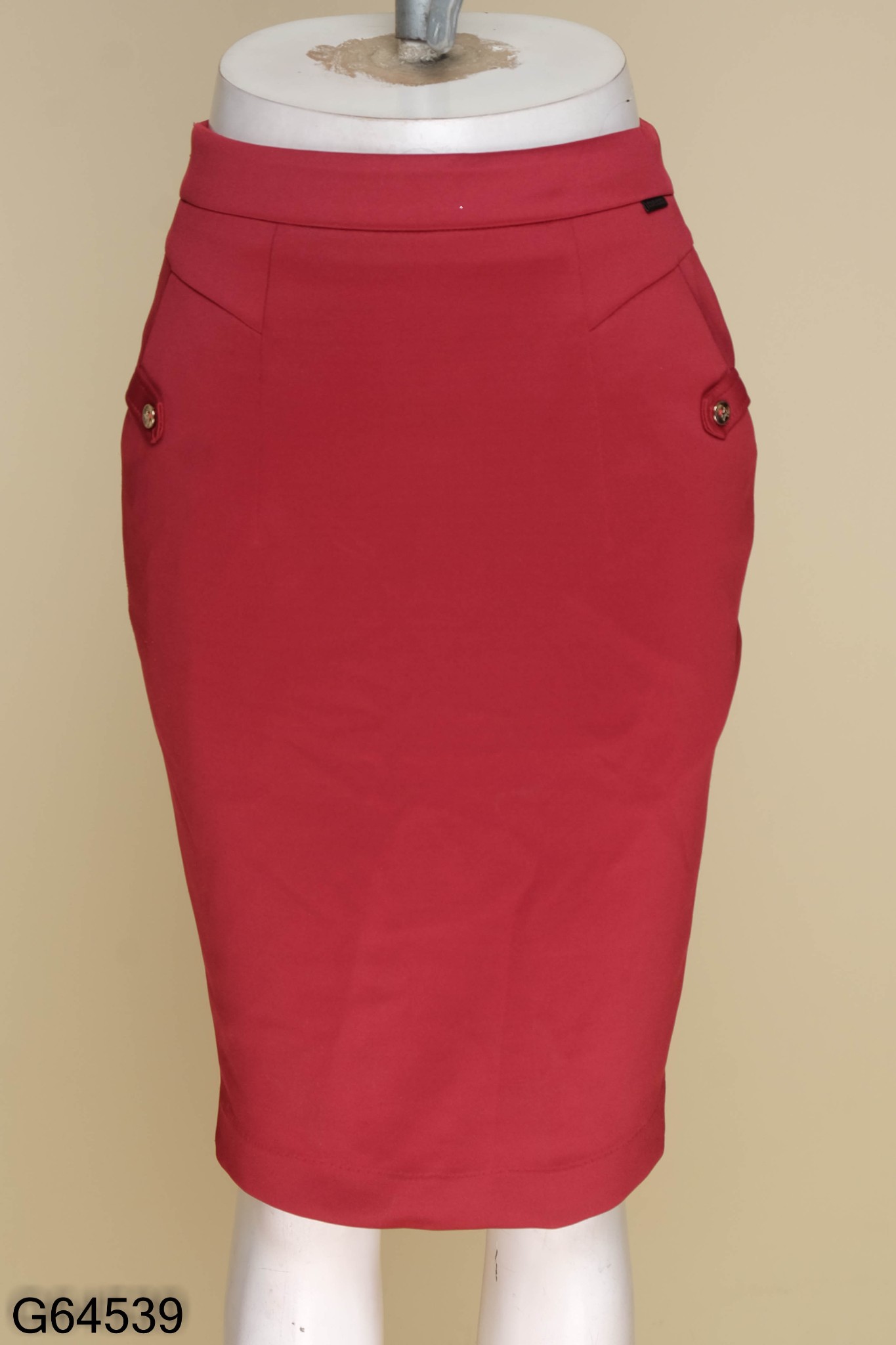 BELY | CV731 - Chân váy dáng A ngắn thiết kế vạt lệch - Đỏ mận, Xanh ghi -  Bely | Thời trang cao cấp Bely