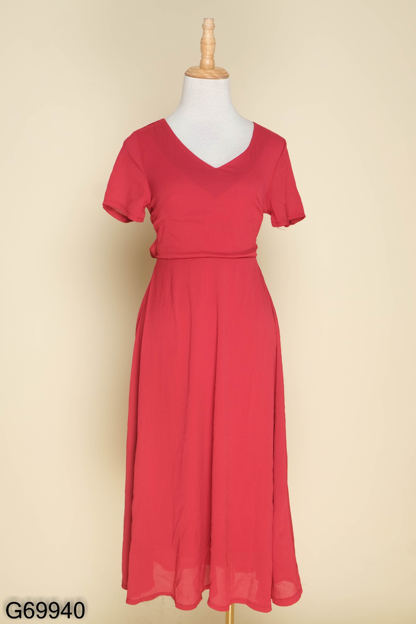 Váy Đỏ Tay Lỡ Xếp Ly Ngực Sang Trọng, Đầm Đỏ Dự Tiệc Dáng Xòe Dài Chất  Cotton Lạnh Đi Tiệc Sang Chảnh - Tìm Voucher