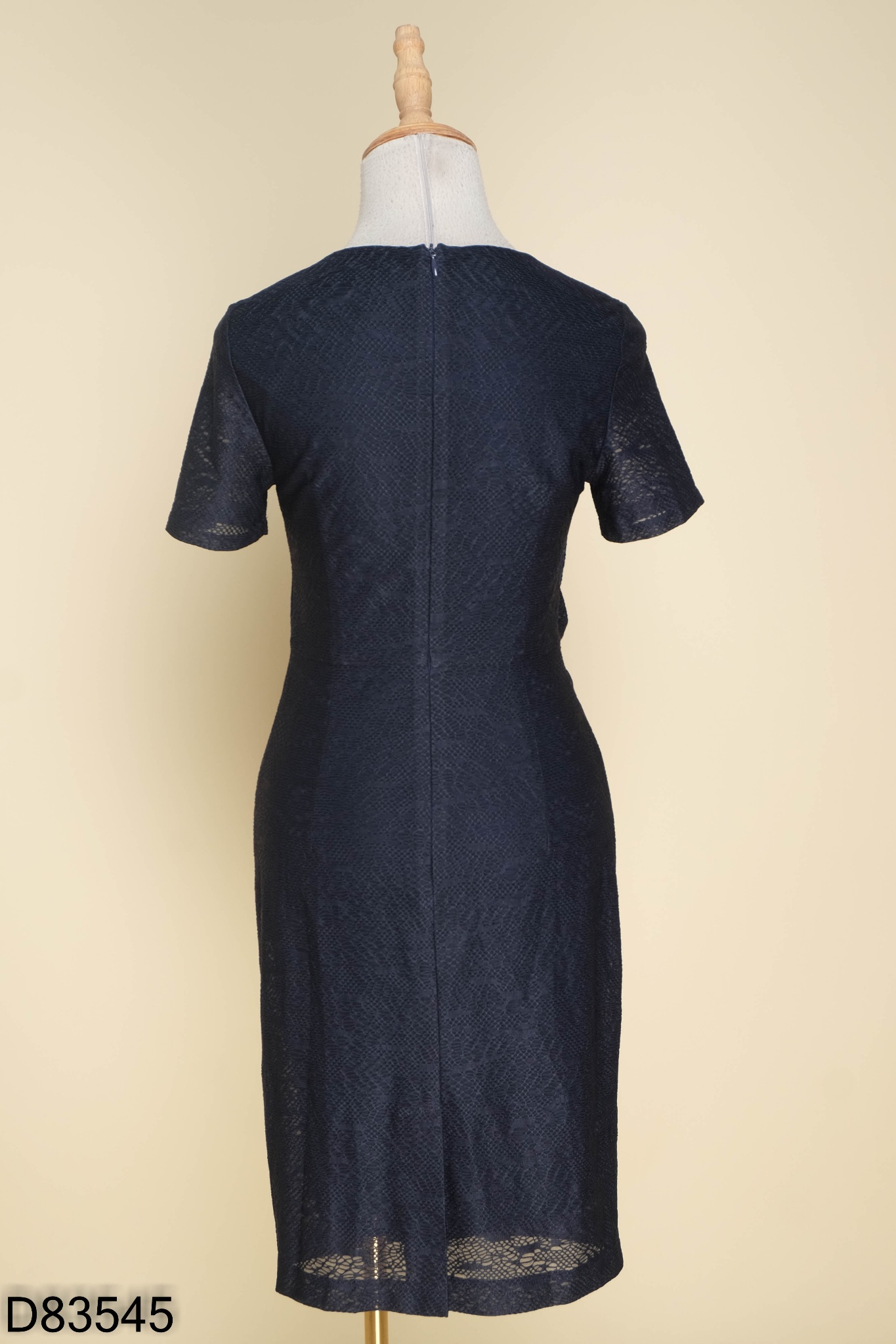 Đầm chữ A tay lỡ phối caro màu xanh đen KK165-04 | Thời trang công sở K&K  Fashion