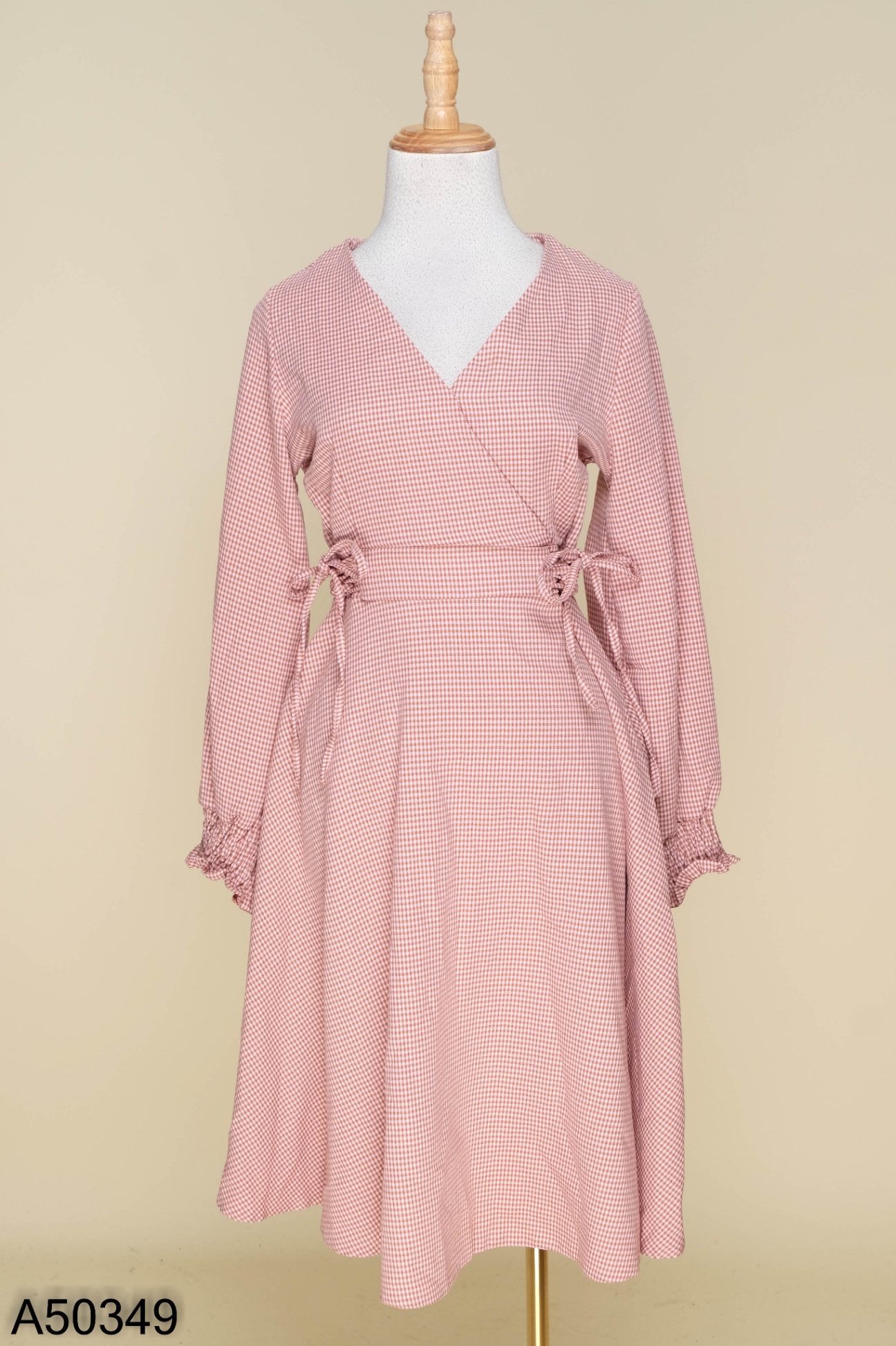 Váy caro hồng ren nơ - Đầm, váy nữ | ThờiTrangNữ.vn