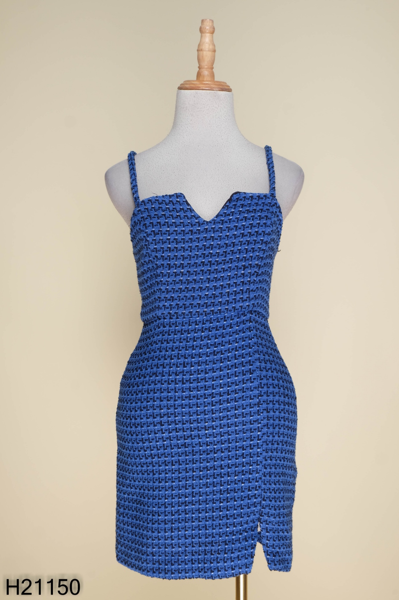 Đầm hai dây Zara nữ màu xanh - 2530/311