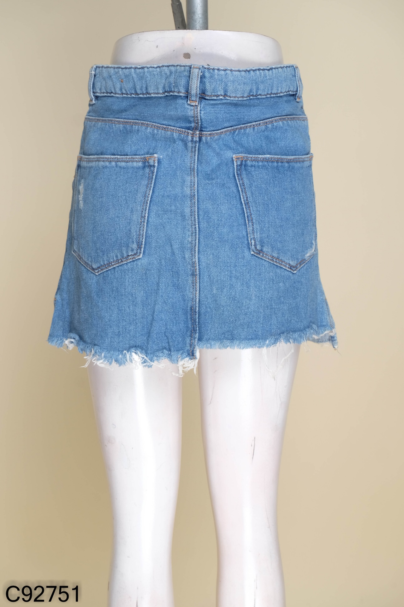 Giảm giá Chân váy jean dài xẻ tà cao cá tính sẵn j0151 - Mua Thông Minh