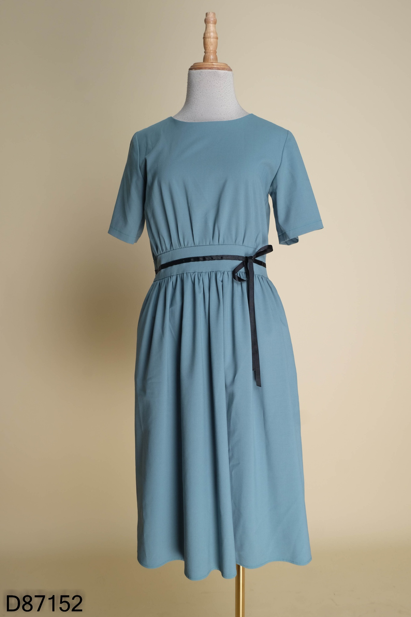 Váy Pleated màu trơn Màu xanh lam Thanh lịch | SHEIN