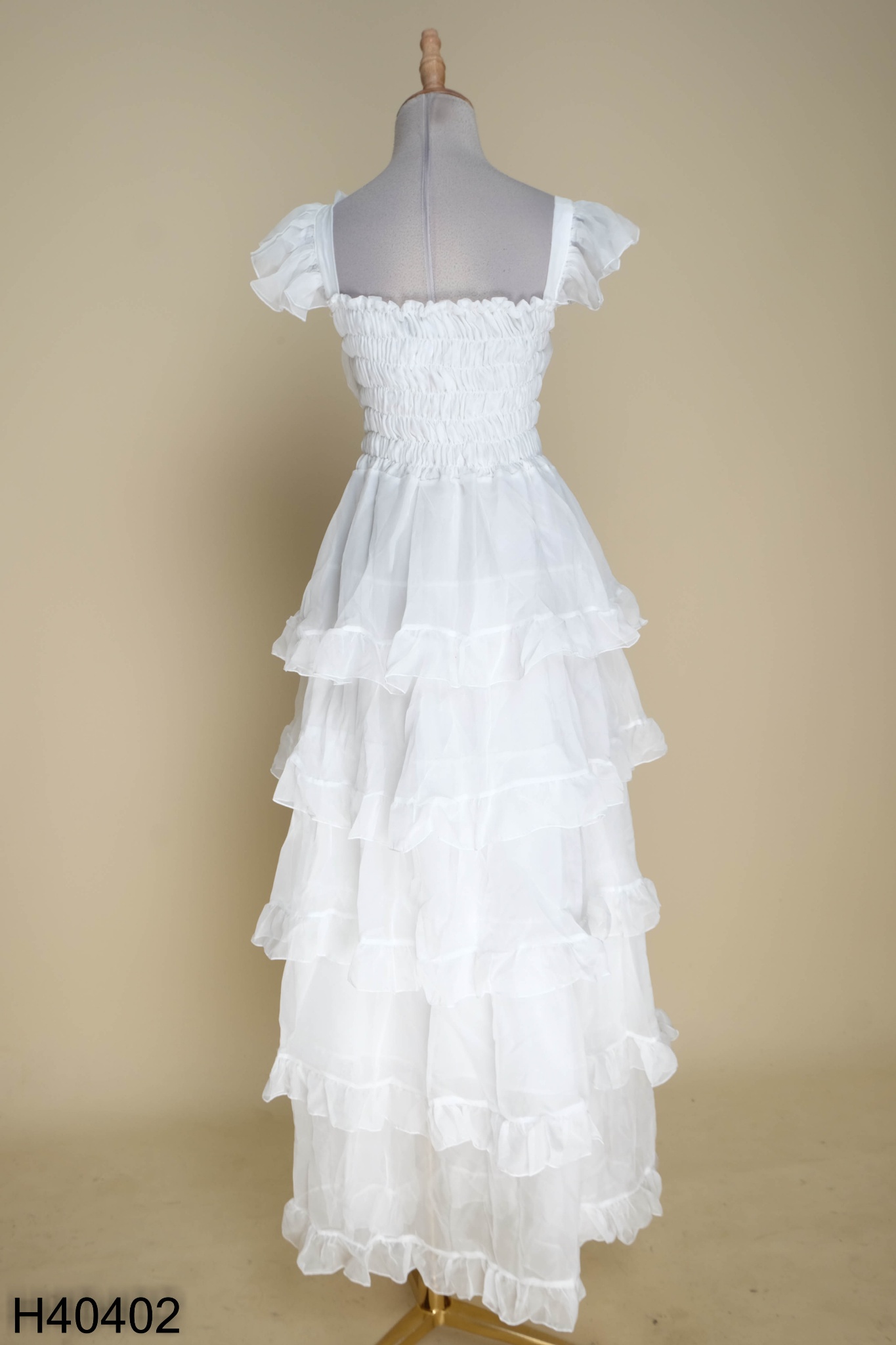 Váy ôm body trắng phối xanh 2 dây khoét ngực sâu - DN341 - AloraShop21