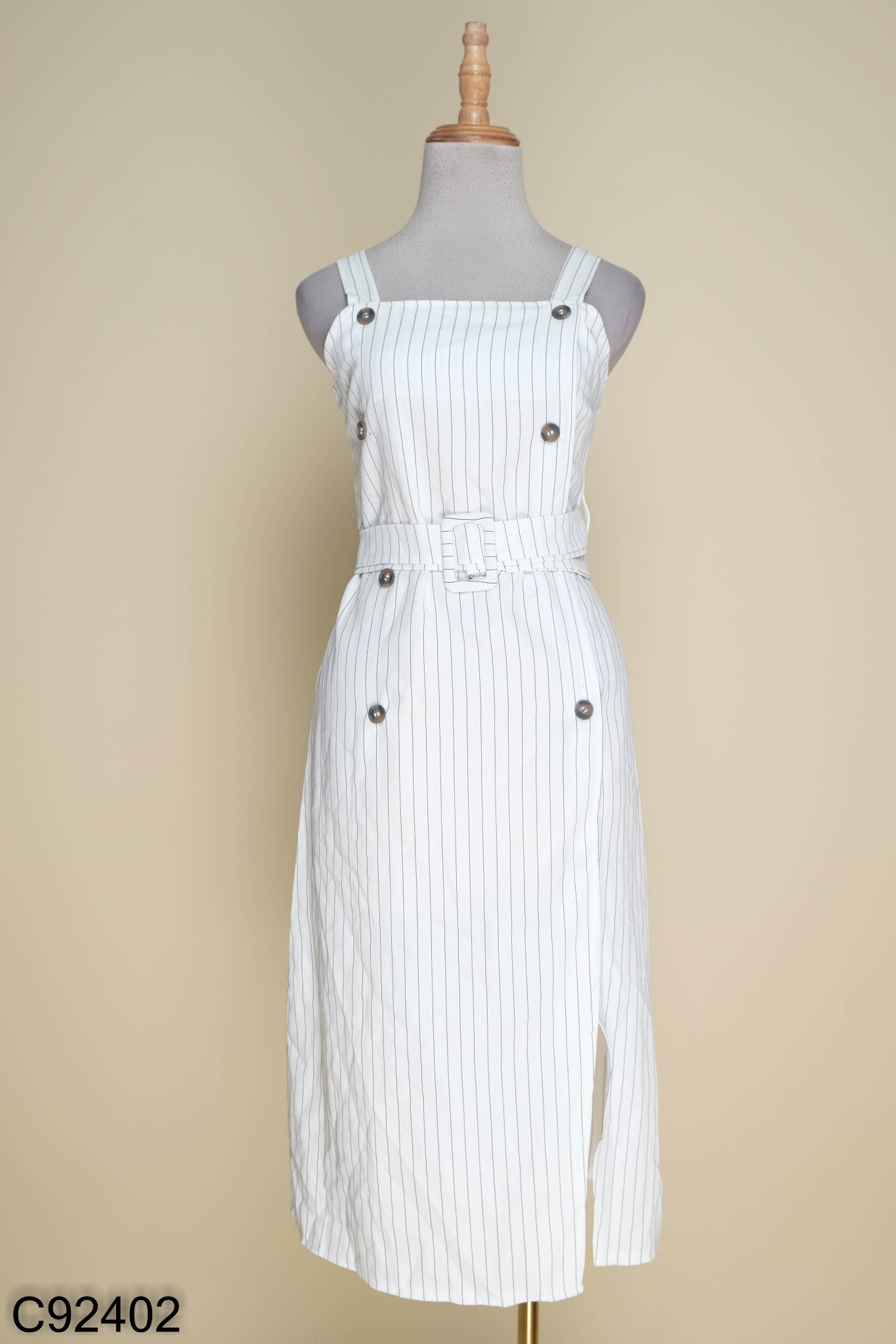 Đầm xòe oversize rớt vai phối sọc caro trắng đen xinh xắn - Hàng đẹp với  giá tốt nhất
