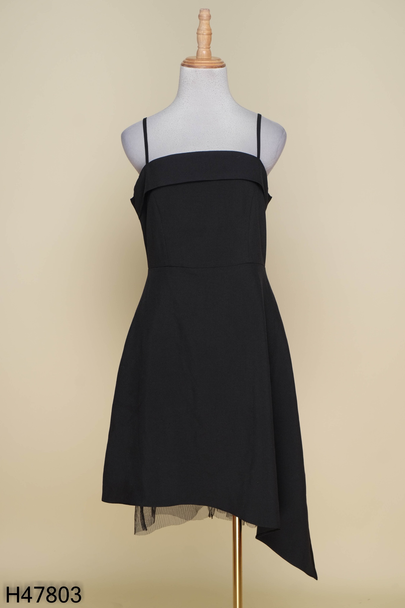 Đầm váy hai dây đen xẻ tà (kèm hình thật) | Shopee Việt Nam