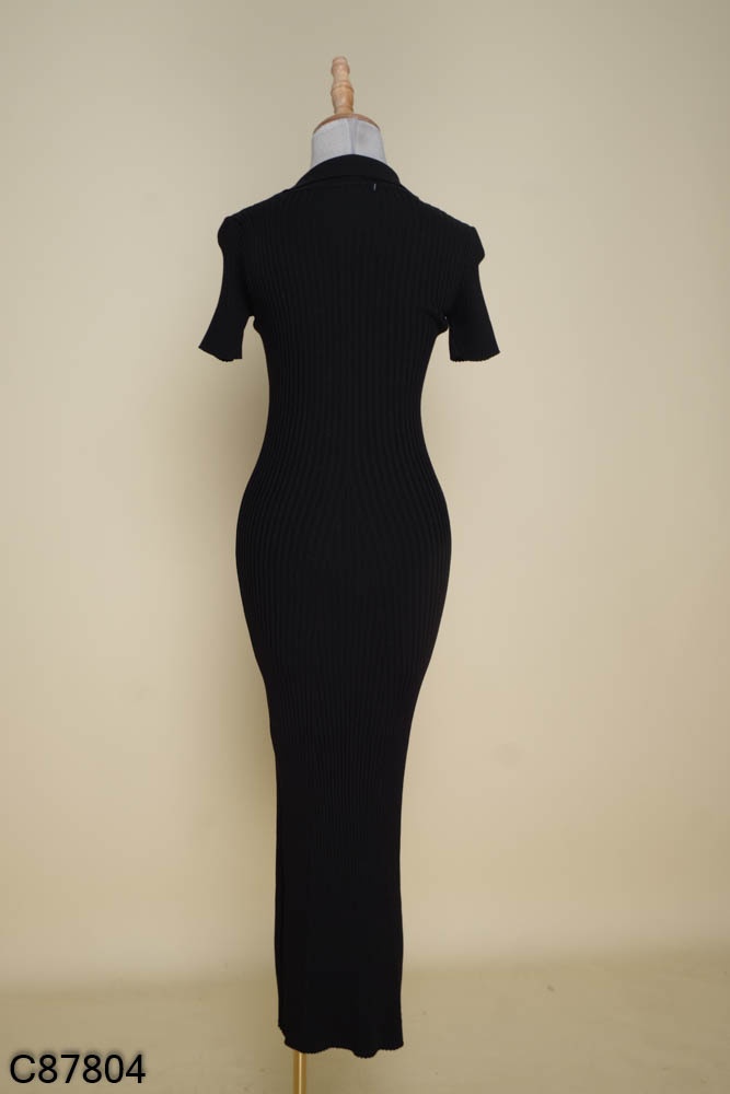 Mua Váy len dệt kim màu đen cho nữ mùa thu đông cỡ lớn mm phiên bản dài vừa  phải eo cao hình quả lê váy dáng chữ A giá 302,000 VND