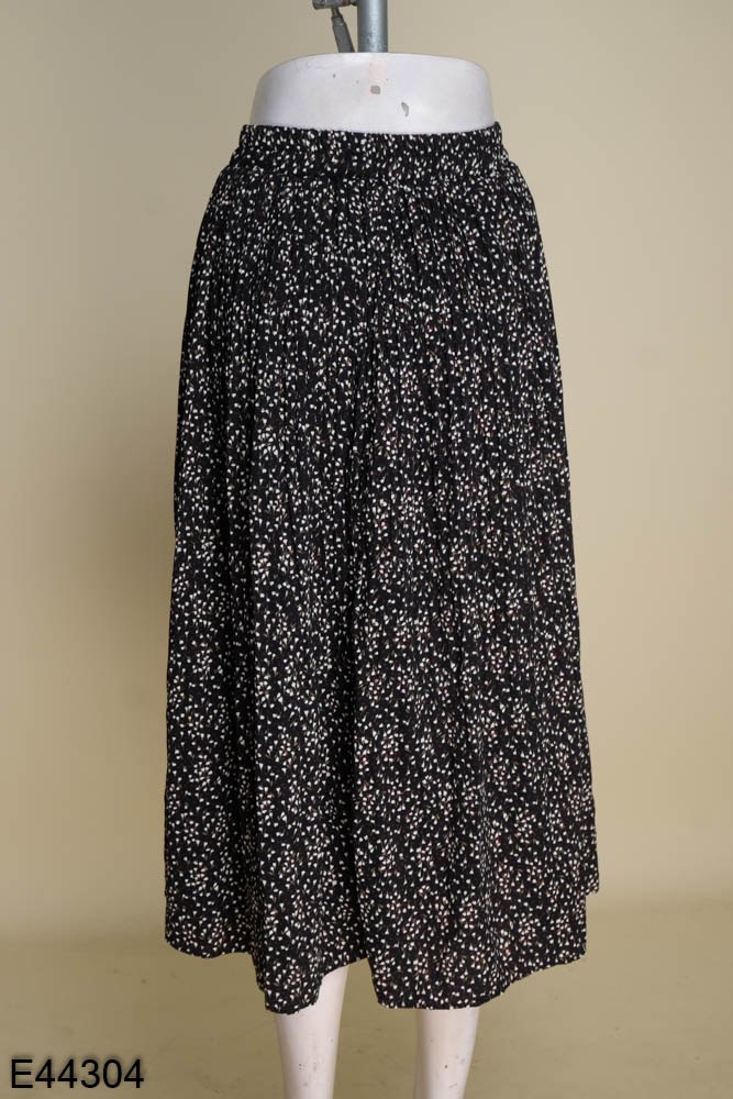 Đầm xòe phối áo voan hoa chân váy tầm ý màu tím - D571