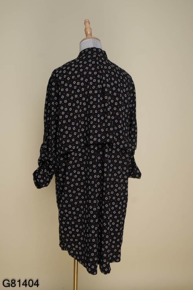 Set áo sơ mi đen và chân váy ngắn dễ thương như Ngọc Trinh - JN35 -  AloraShop21