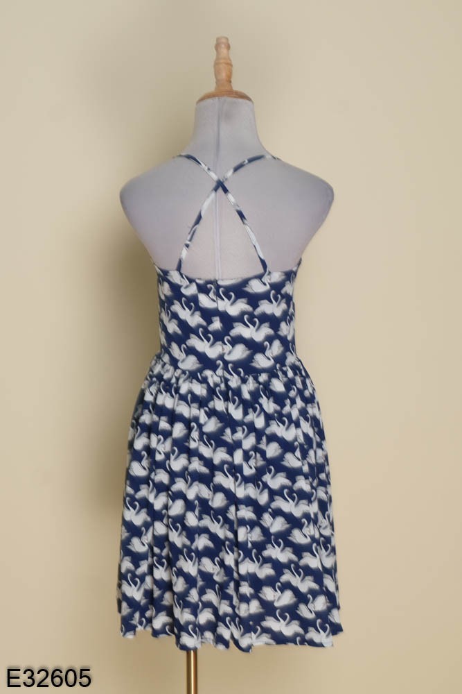 Váy xanh 2 con thiên nga LOVELYN – Hizu Dress Up
