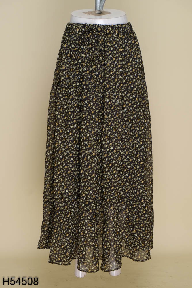 Chân váy xòe phối nơ họa tiết hoa nhí CV02-32 | Thời trang công sở K&K  Fashion
