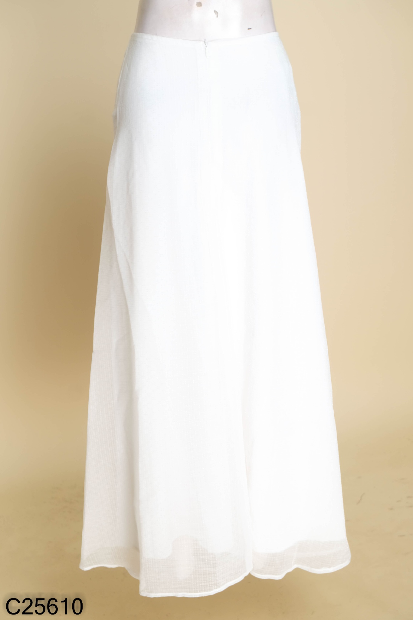 Chân váy nữ xếp ly dáng dài gemi hai lớp siêu đẹp màu trắng đen bassic