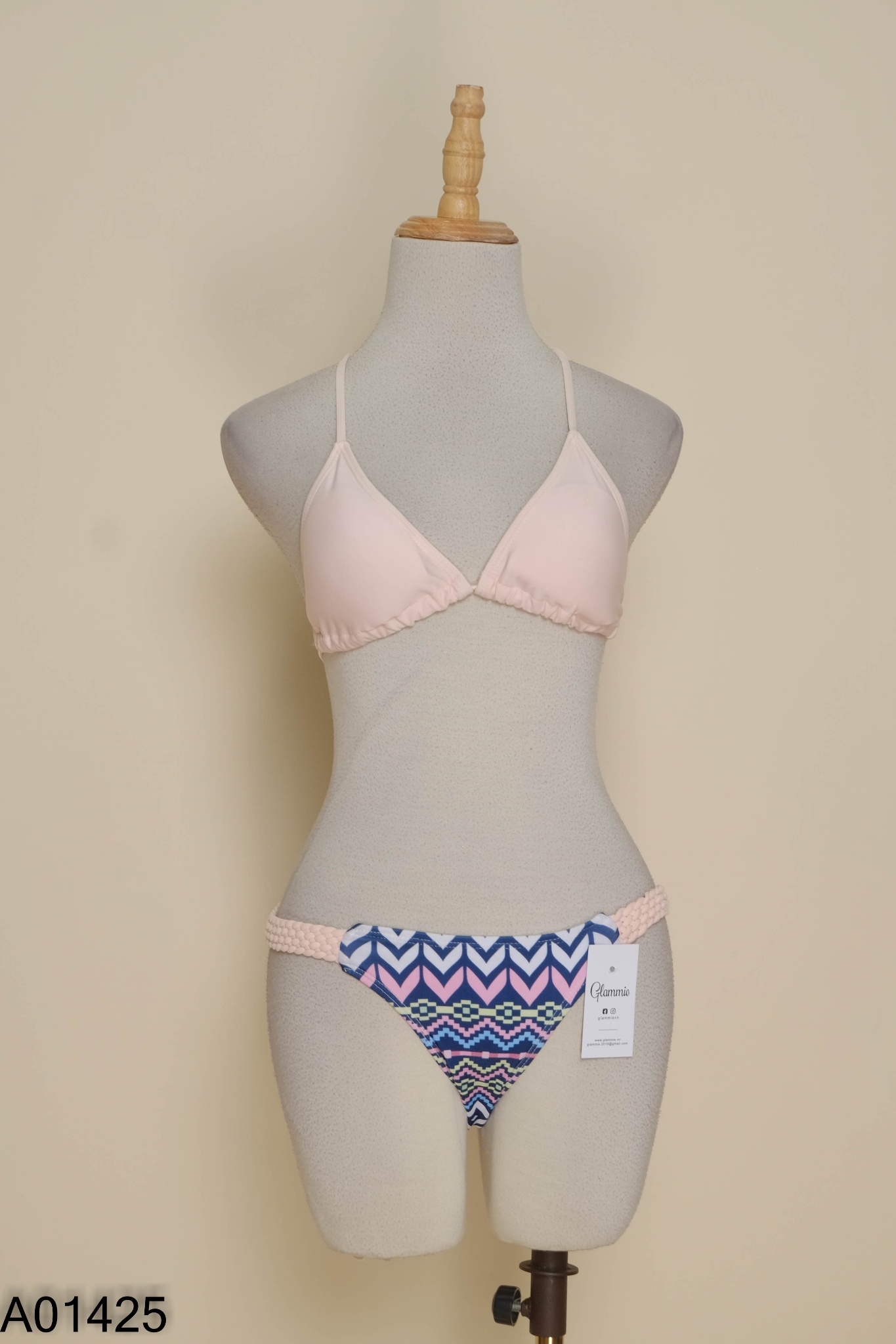 Set BIKINI hai mảnh hồng bện thừng