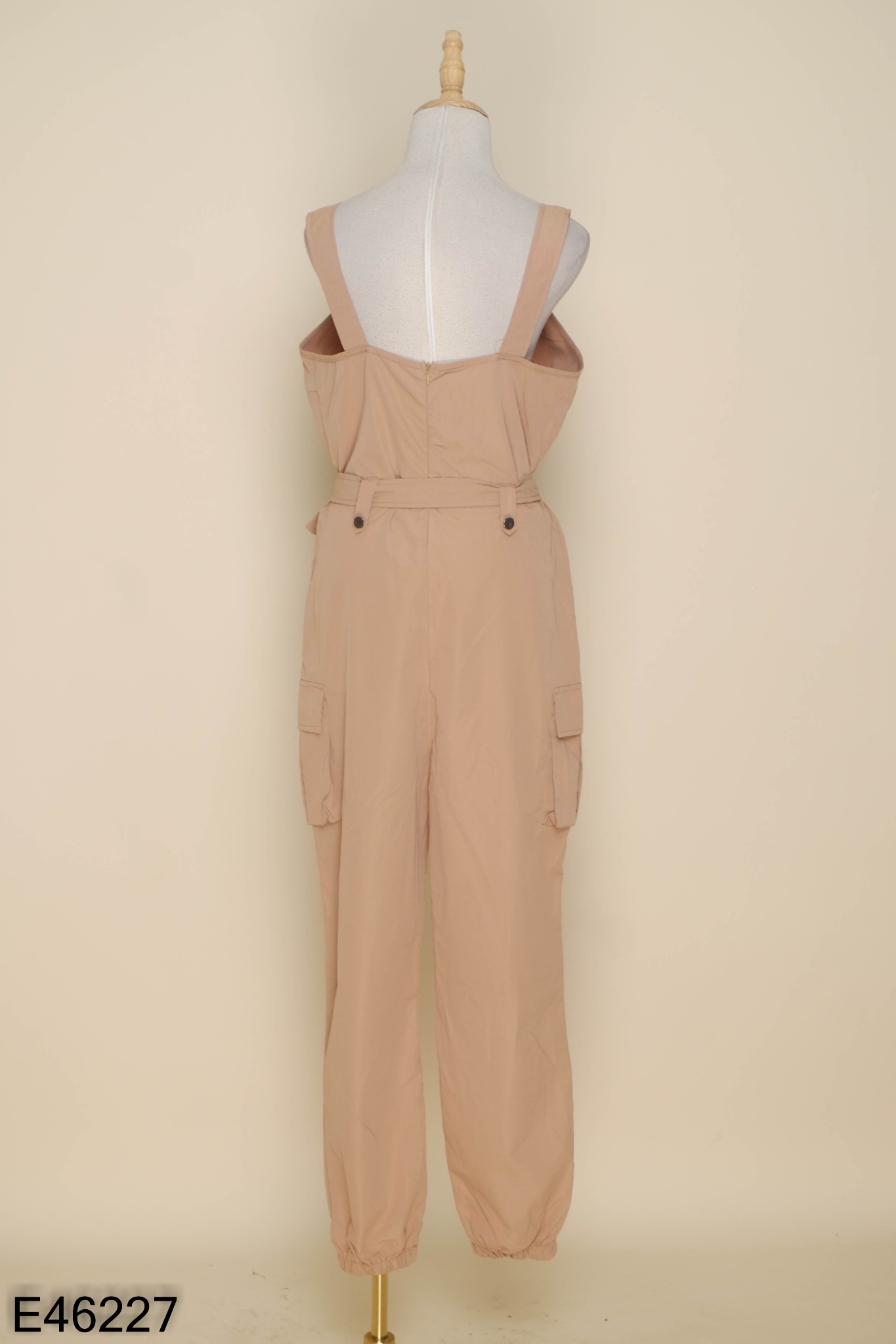 Jumpsuit hồng đất trơn