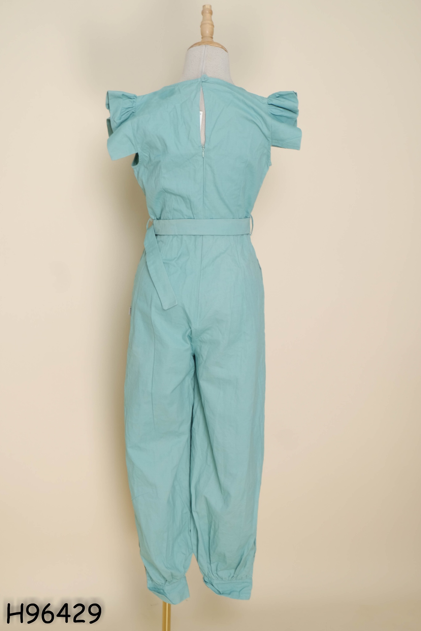 NEWTAG Jumpsuits xanh CCHAT kèm đai