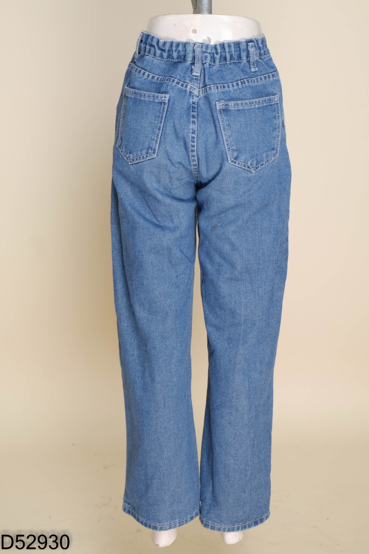 Quần baggy jeans xanh