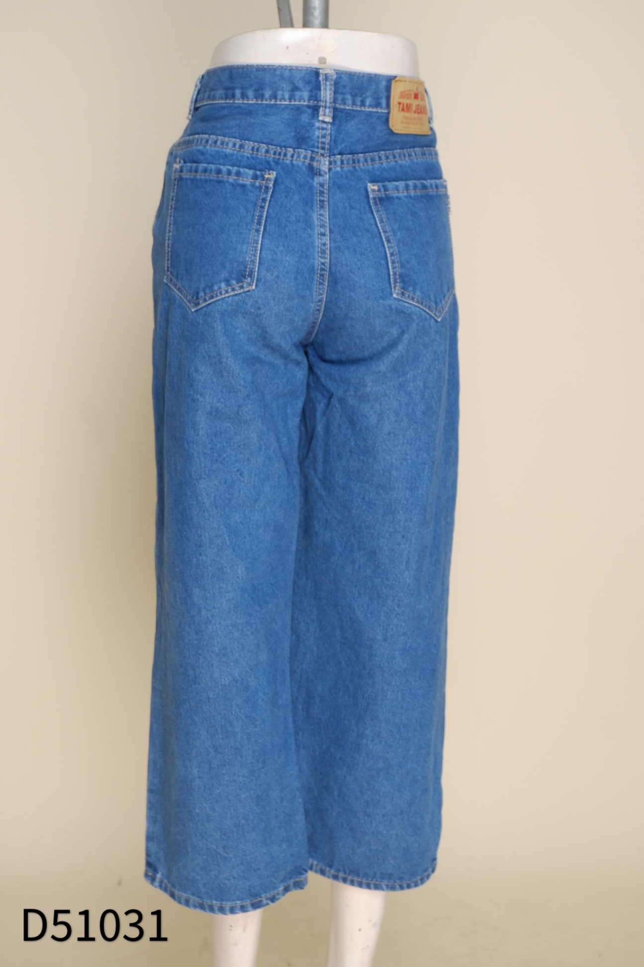 Quần baggy jeans xanh