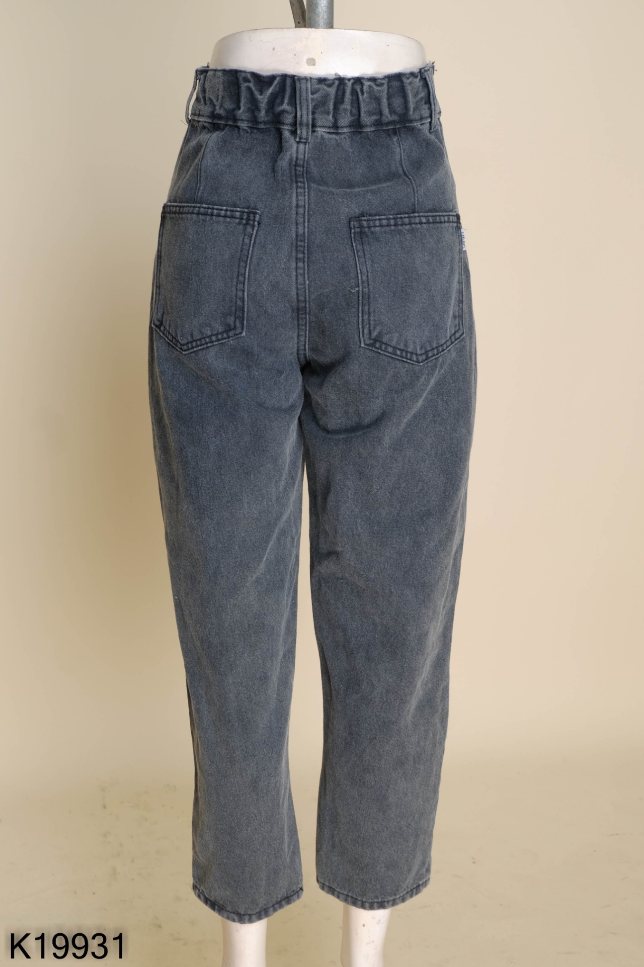 Quần baggy jeans xám