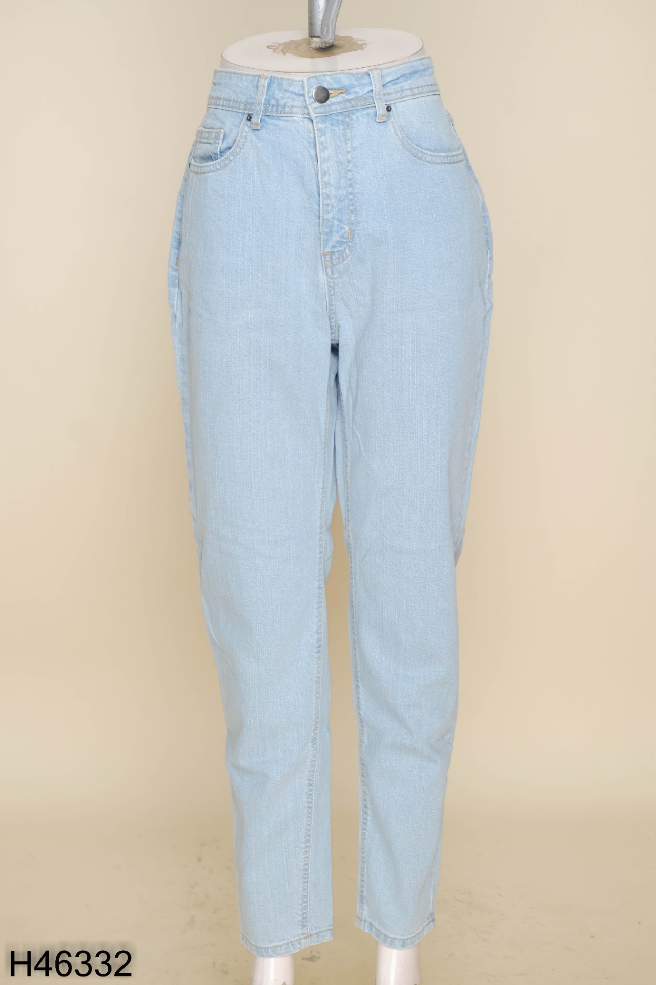 Quần jeans ASOS xanh trơn