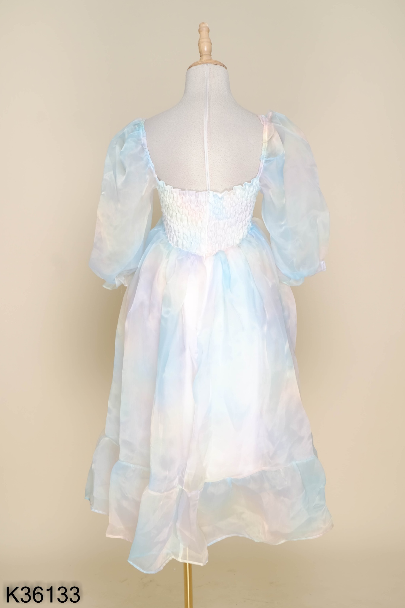 Váy BRIEBRIE organza xanh pastel