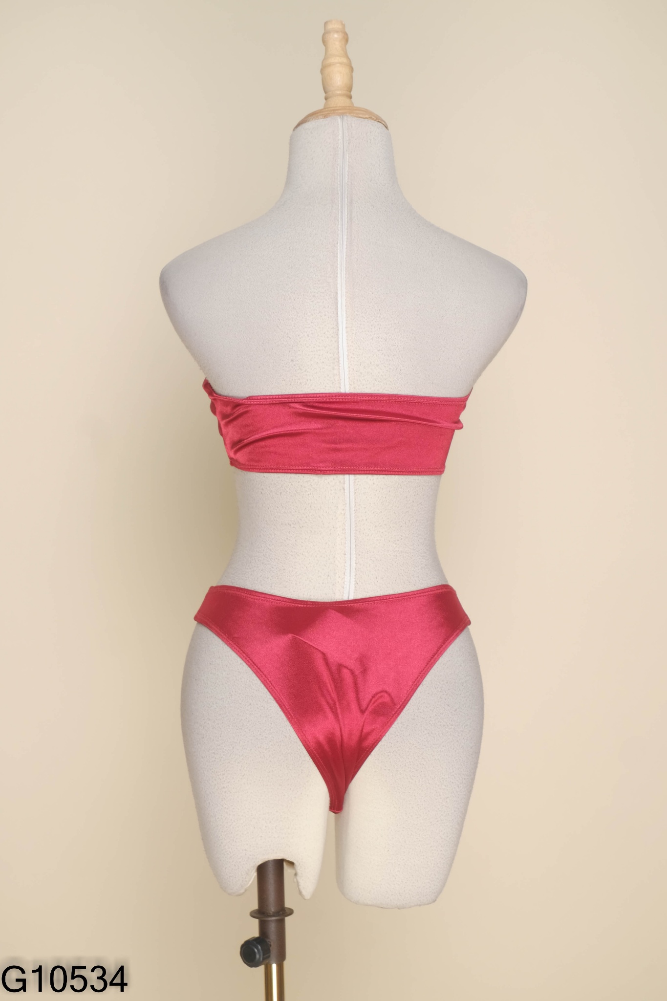 Bikini 2 mảnh satin đỏ