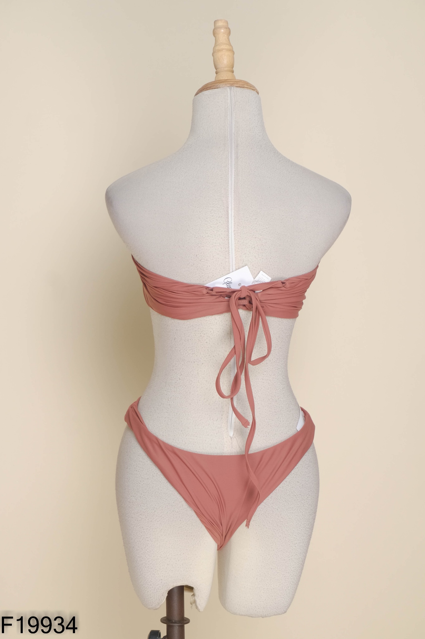 SET Bikini nâu phối dây