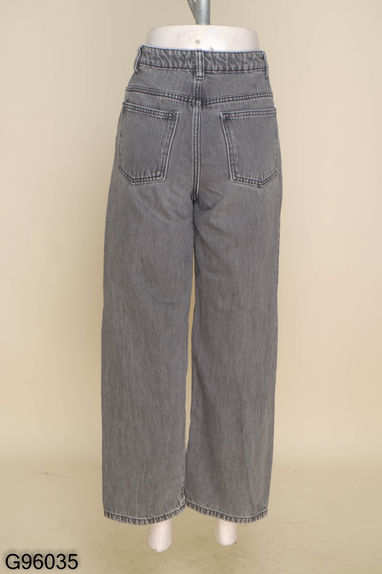 Quần jeans baggy xám đen