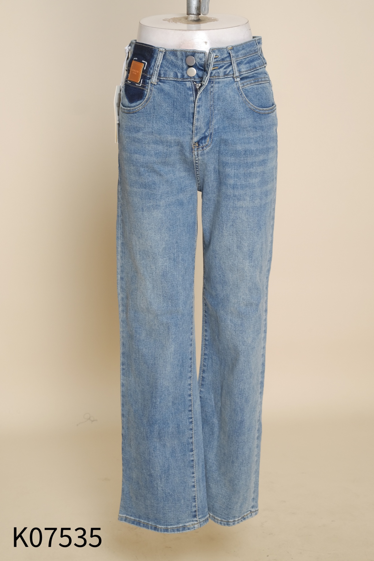 NEWTAG Quần jeans xanh trơn