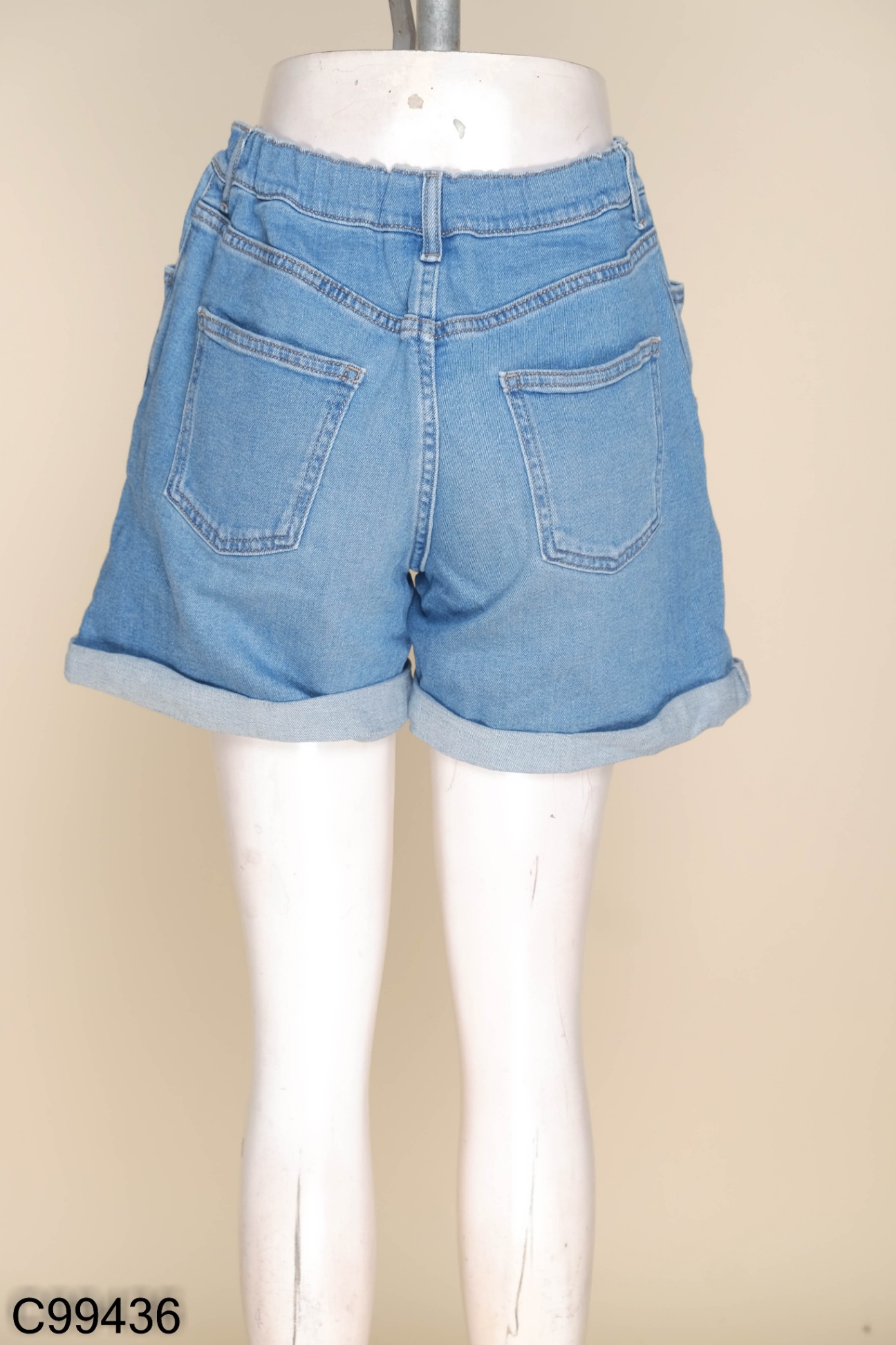 Quần UNIQLO short jean xanh KIDS