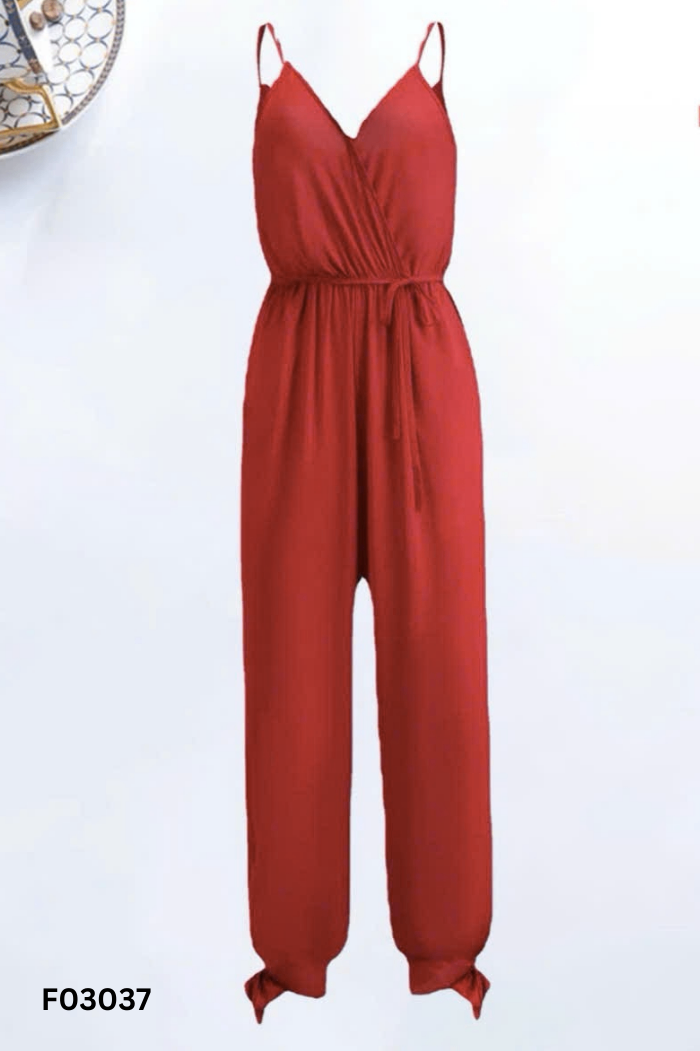 Jumpsuits hai dây đỏ ZARA (cắt tag)