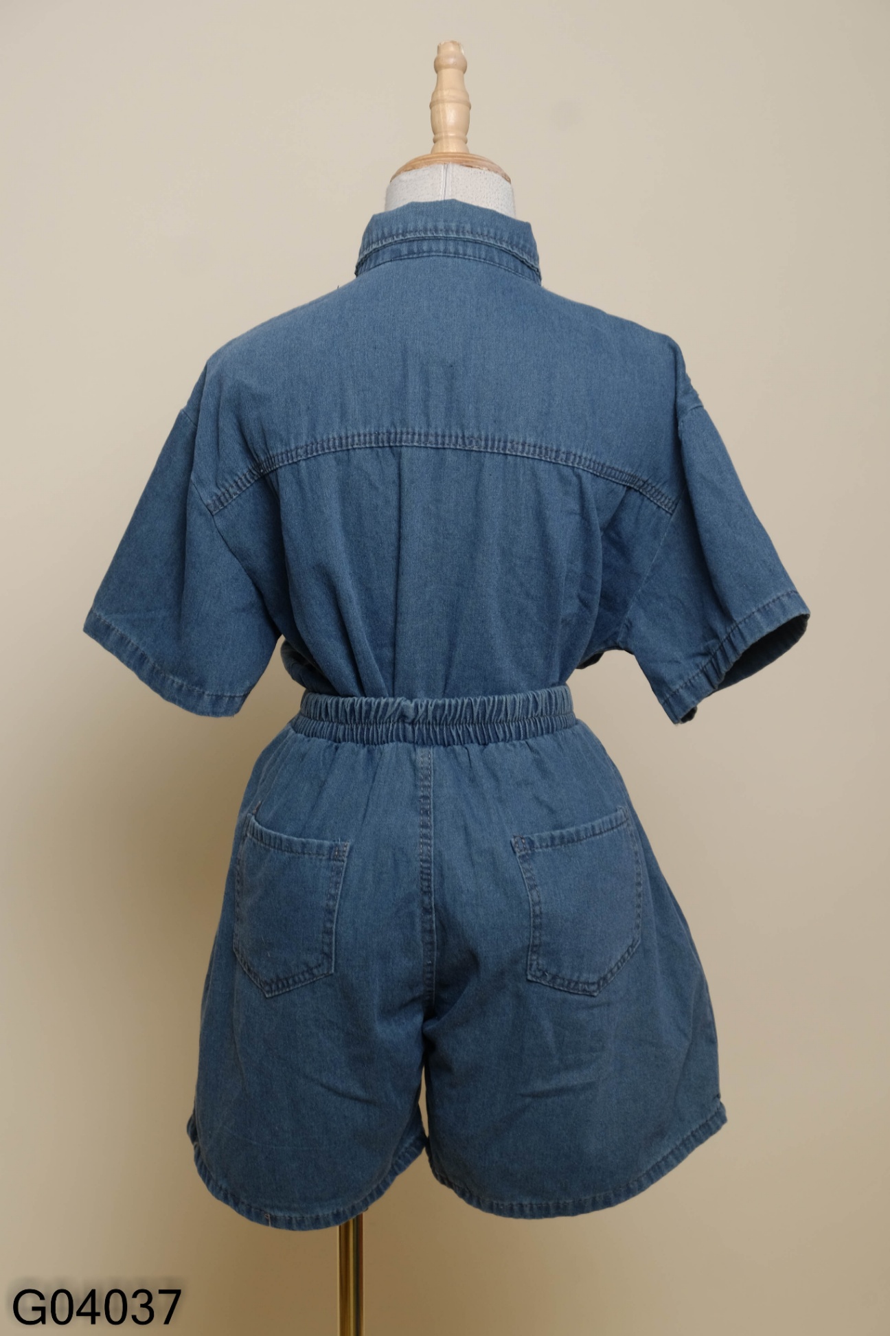 SET Áo sơ mi jean xanh + quần short