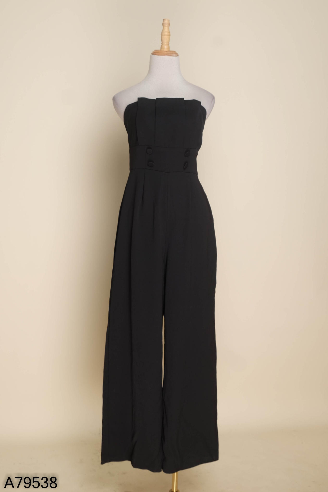 Jumpsuits ZARA quây đen phối khuy