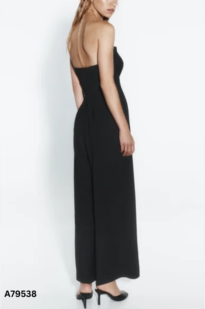 Jumpsuits ZARA quây đen phối khuy