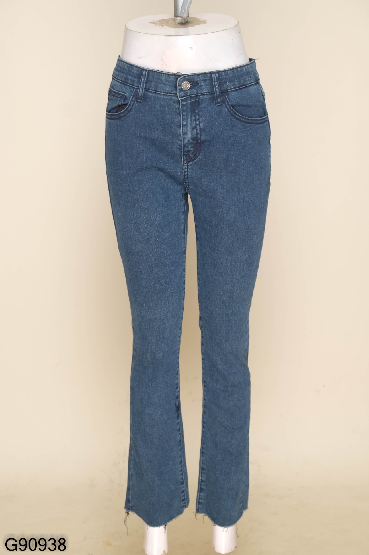 Quần jeans LUMI.C xanh trơn