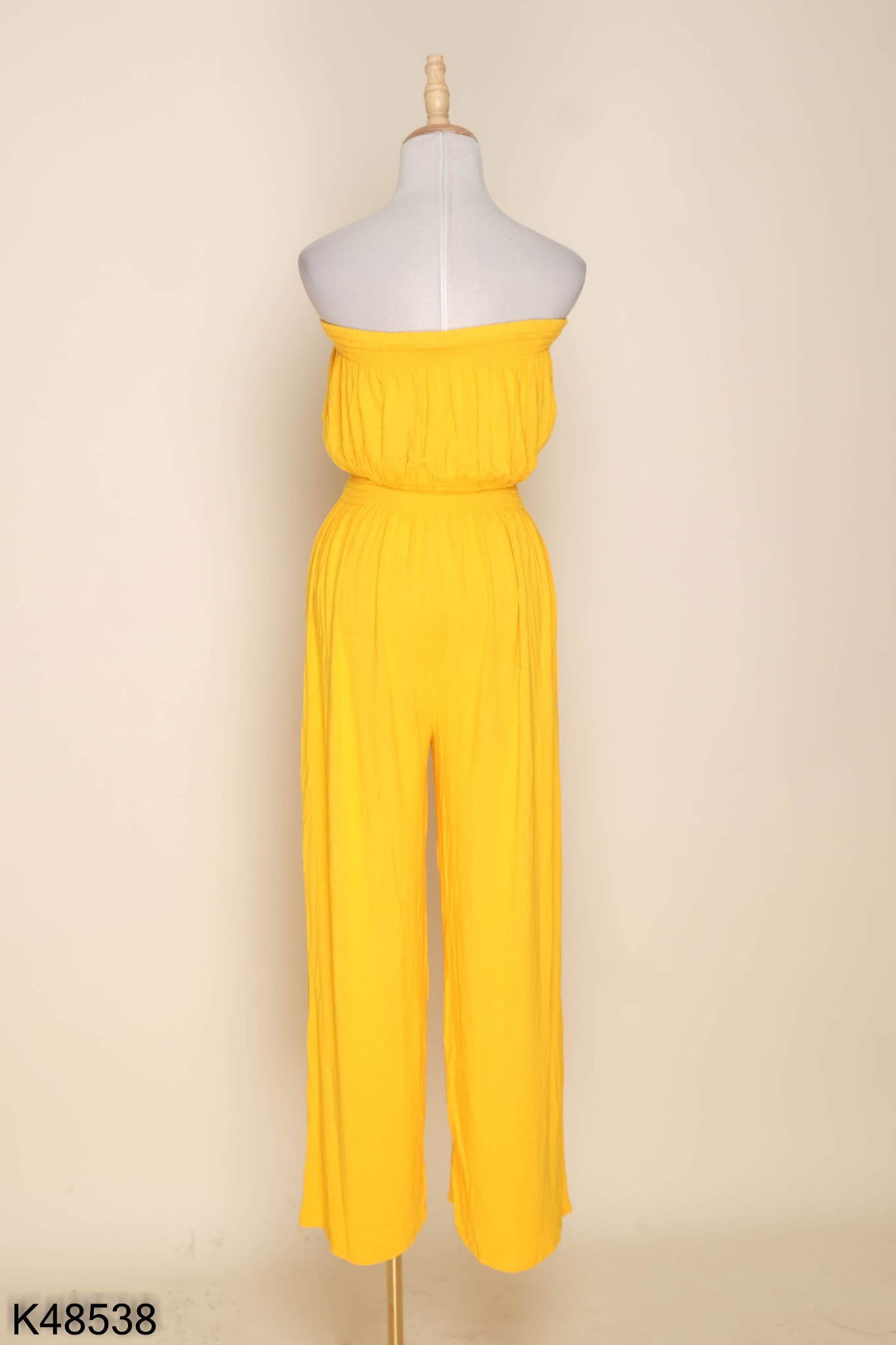 Jumpsuit vàng trơn