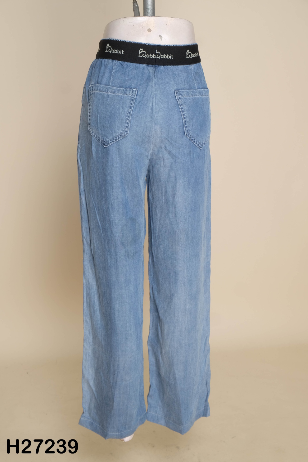 Quần culottes jeans xanh