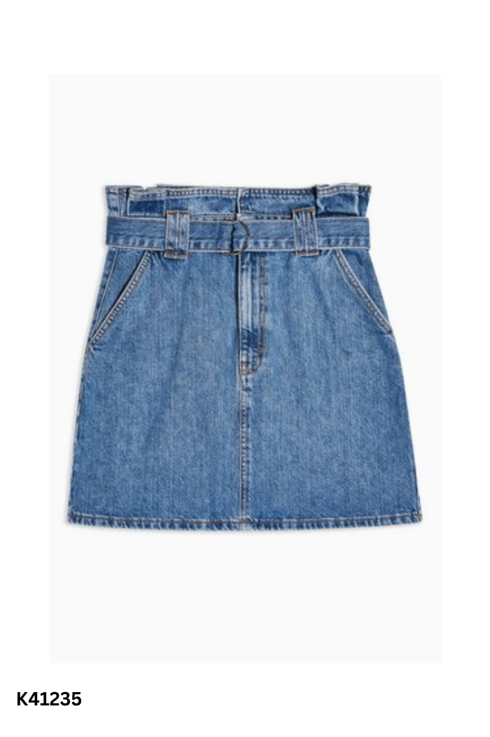 Chân váy TOPSHOP jean xanh