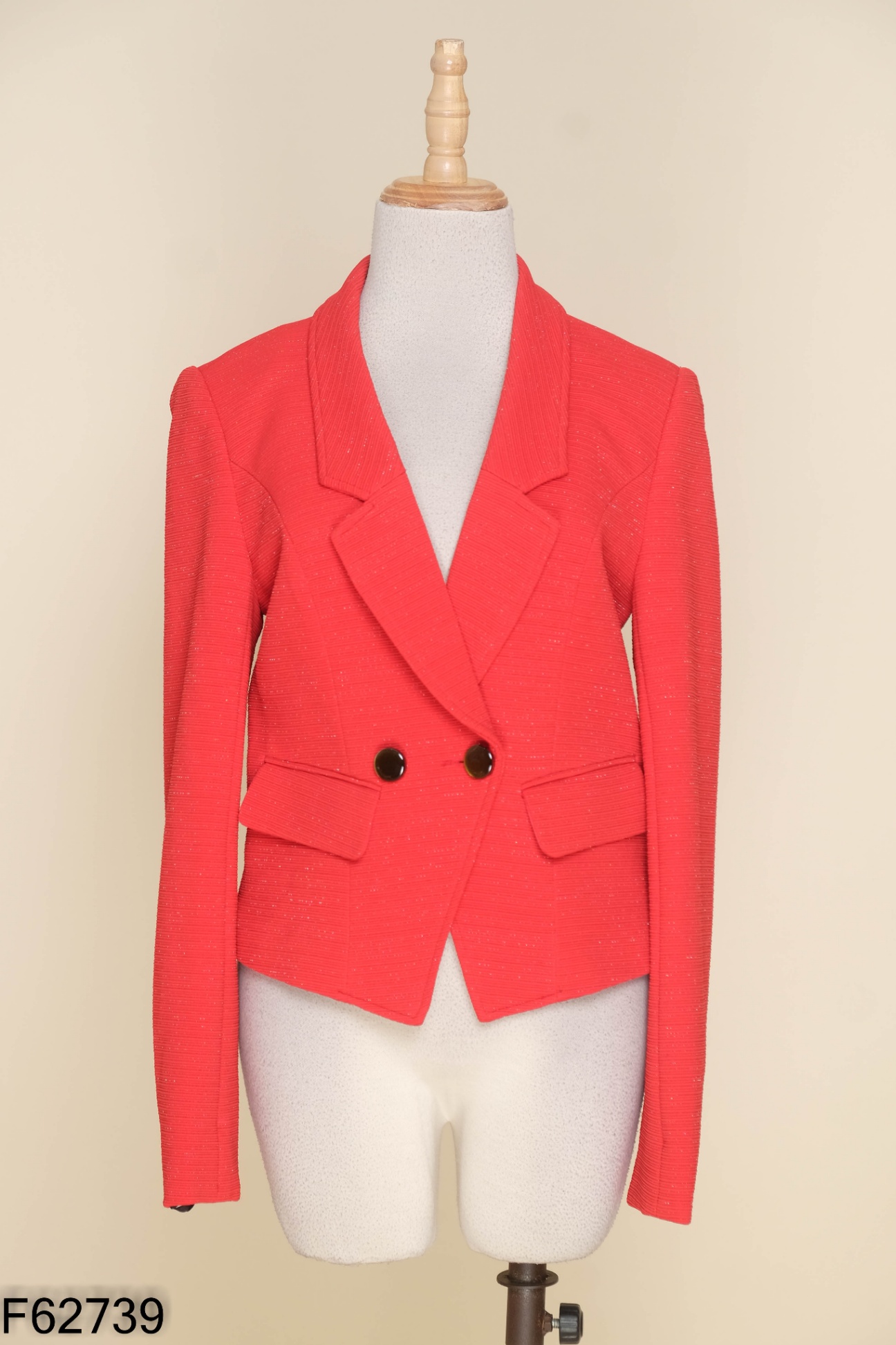 NEWTAG Blazer IVY MODA đỏ trơn