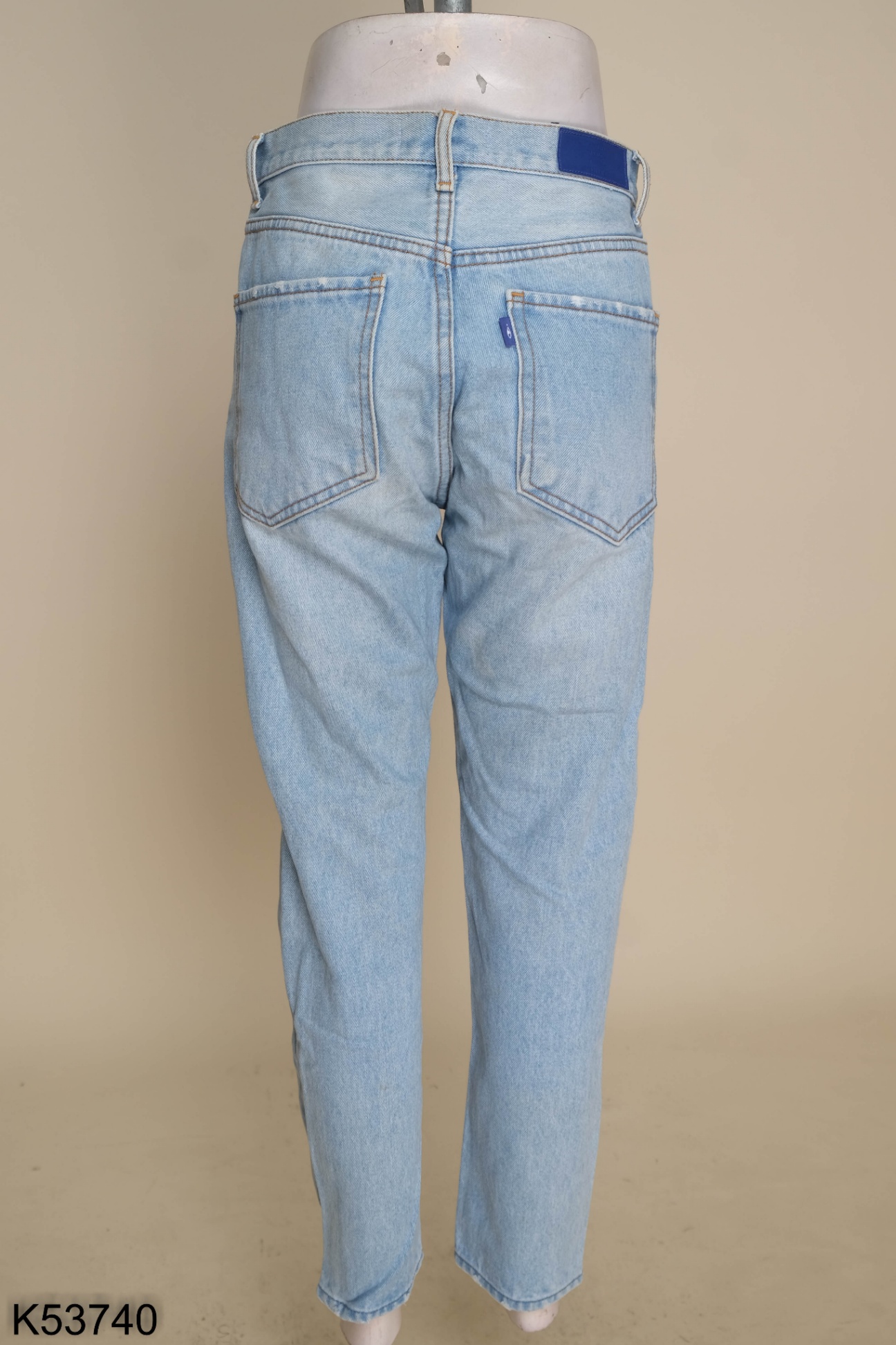 Quần jean DENIM xanh bạc dáng baggy