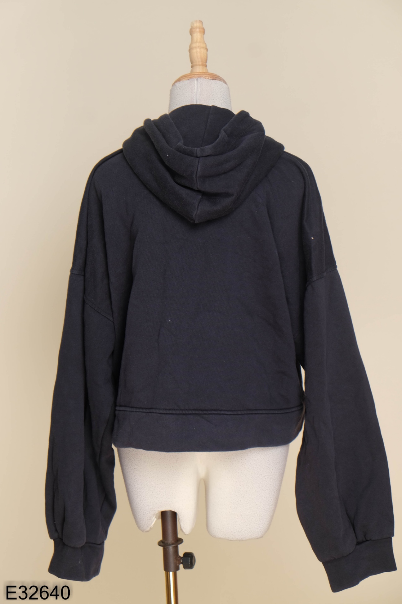 Áo khoác hoodie zip xanh đen