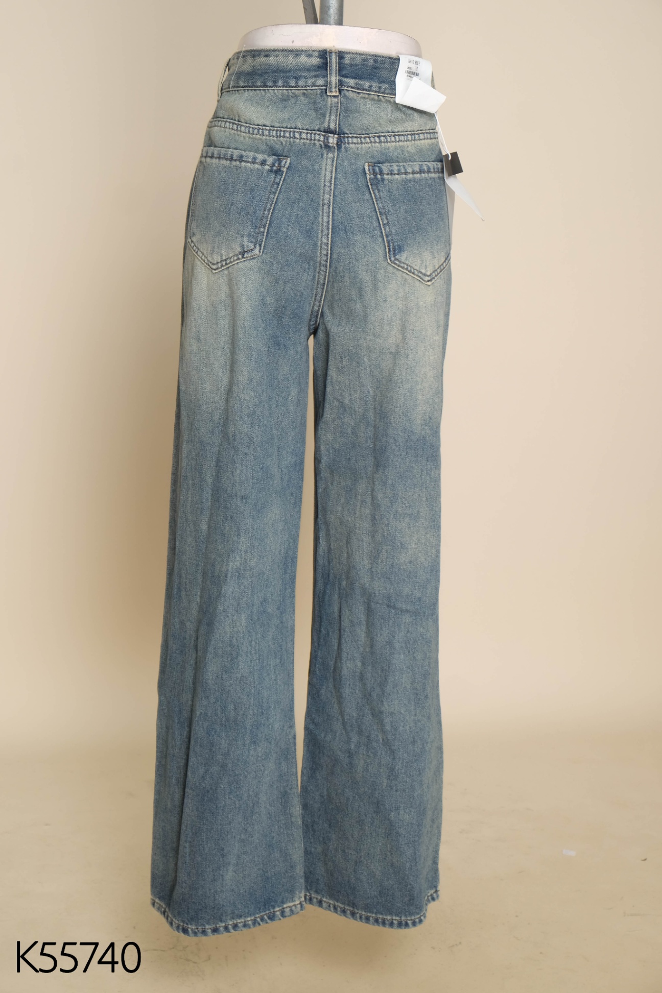 NEWTAG Quần jeans xanh rách