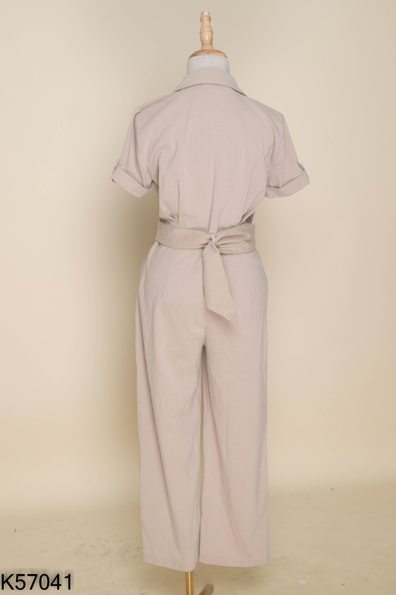 Jumpsuits CATI CLOTHING nâu nhạt kèm đai