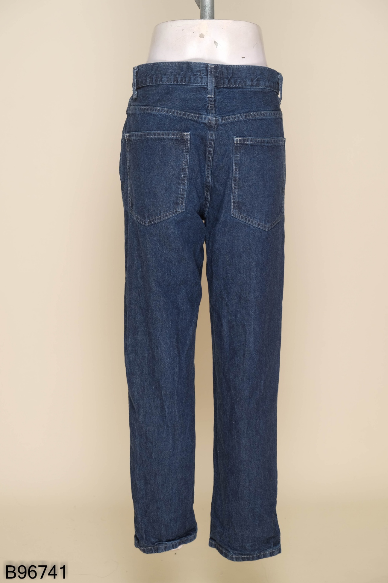 Quần UNIQLO jeans xanh baggy