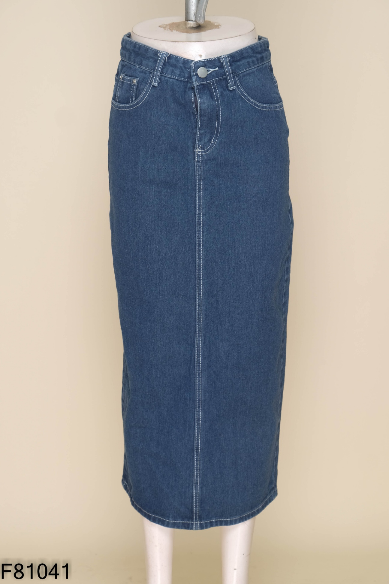 Chân váy jeans xanh