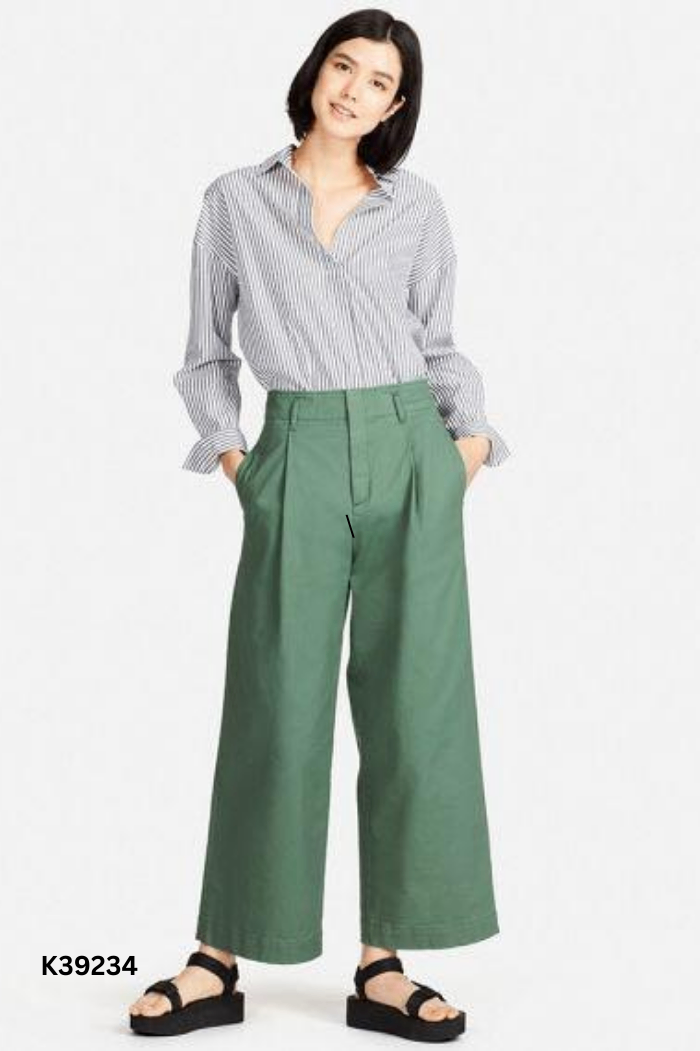 Quần UNIQLO xanh trơn