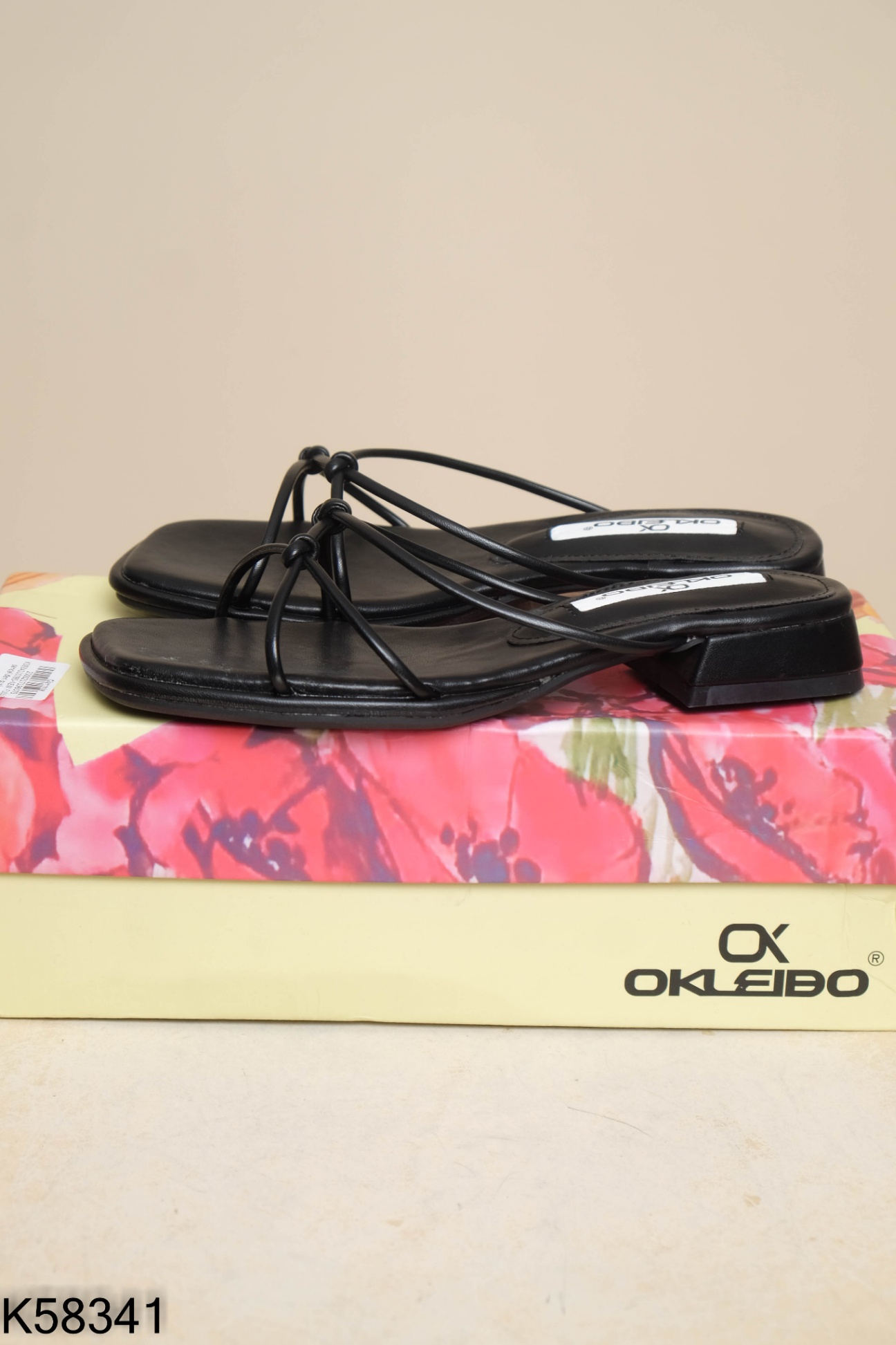 NEW FULLBOX sandal đen quai mảnh