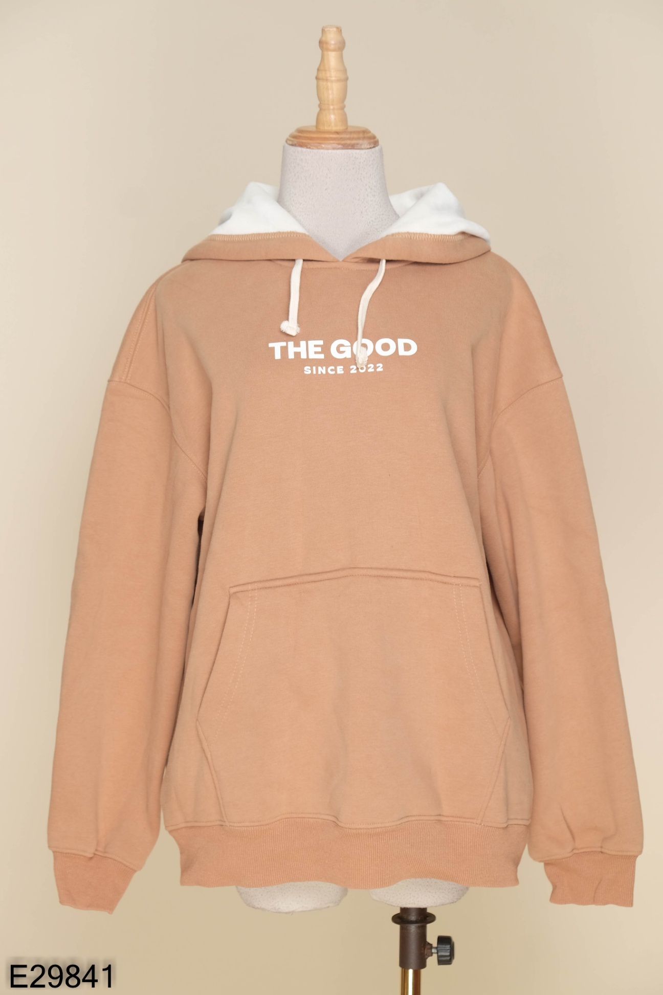 Áo hoodie THE GOOD nỉ nâu