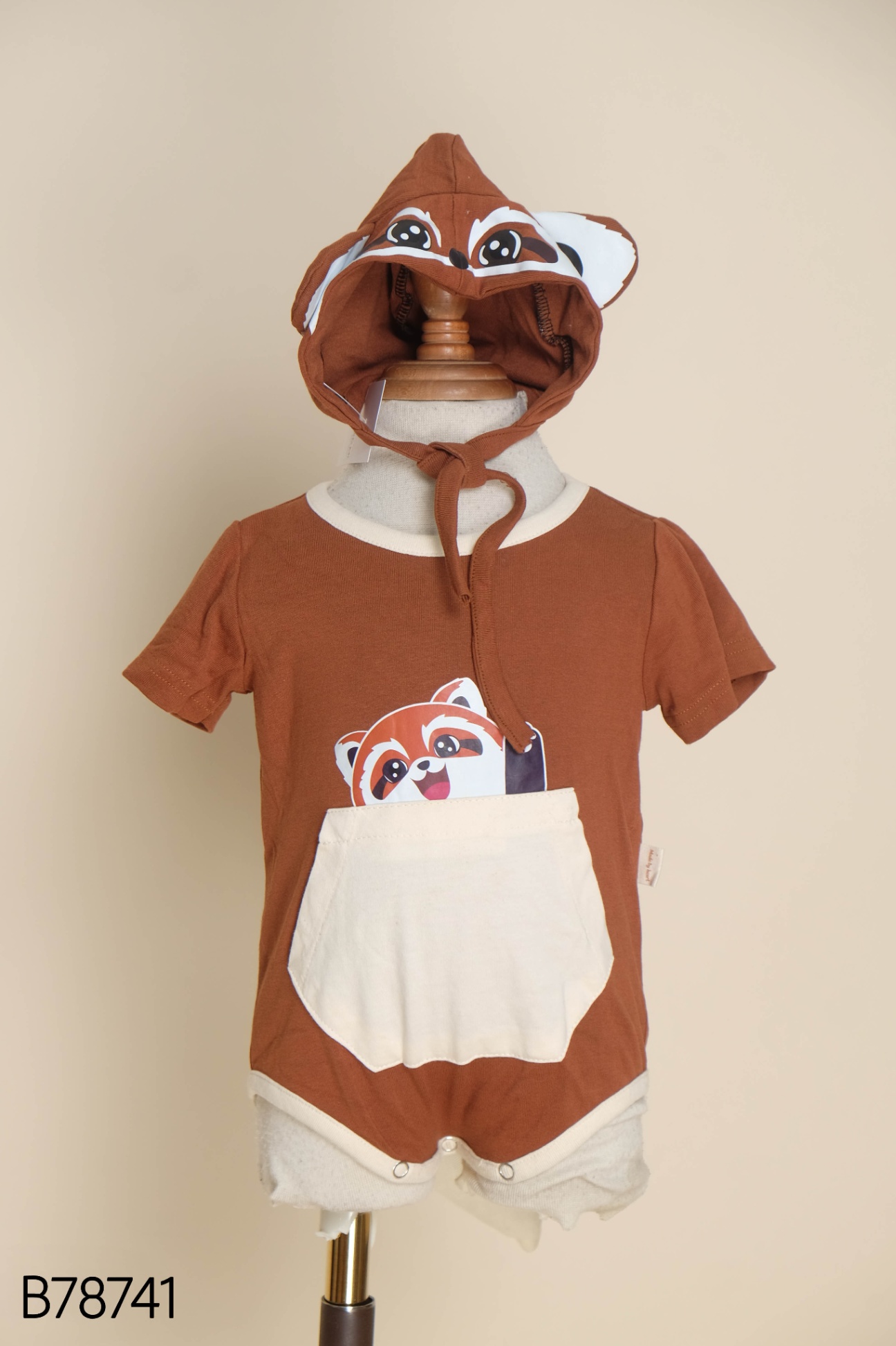 SET Bodysuit nâu cáo + mũ KIDS